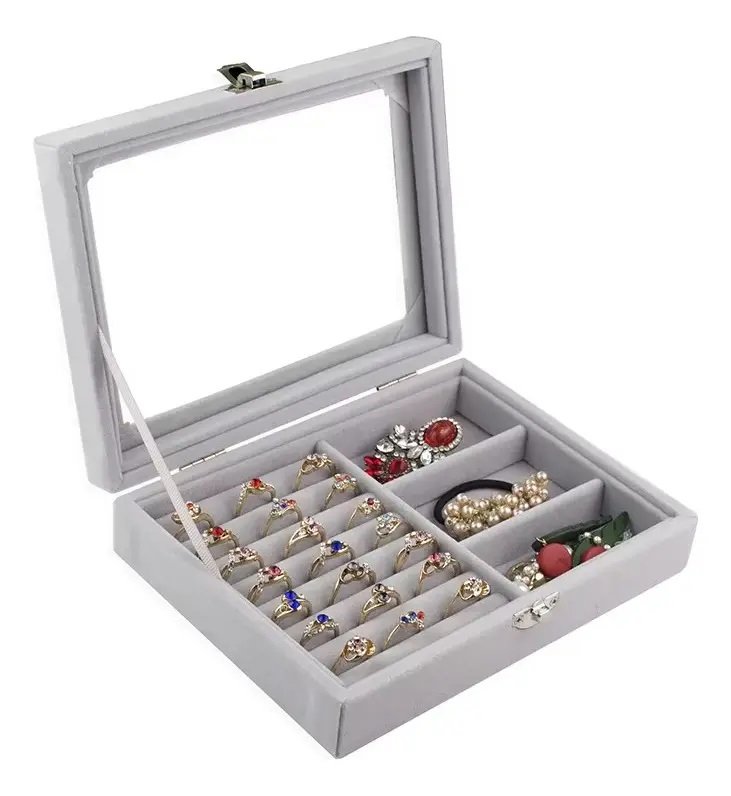JOYERO Y Exhibición En Terciopelo LD-1016 JEWERLY STORAGE BOX - Imagen 3