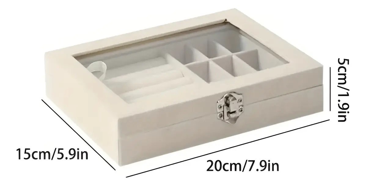 JOYERO Y Exhibición En Terciopelo LD-1016 JEWERLY STORAGE BOX - Imagen 4