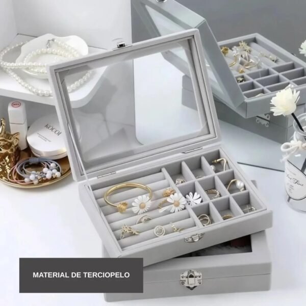 JOYERO Y Exhibición En Terciopelo LD-1016 JEWERLY STORAGE BOX