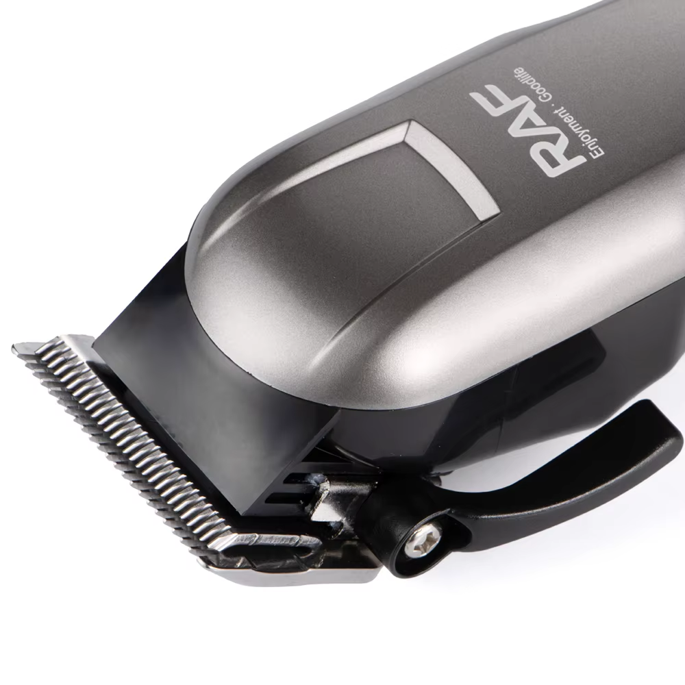 Maquina peluqueria peluquera con palanca patillera recargable tipo profesional Raf40000 1200mAH 6000RPM pantalla led usb - Imagen 3