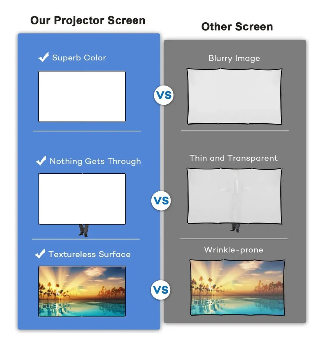 TELON PARA PROYECTOR 72PULG Simple projectgor screen 16:9 - Imagen 3