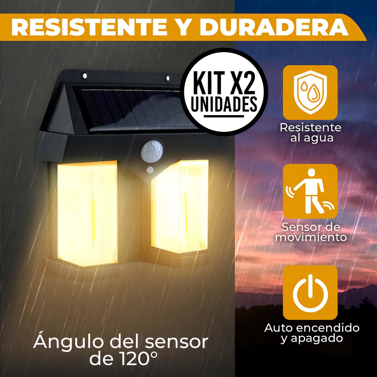 LAMPARA SOLAR sensor light cl-228 - Imagen 3