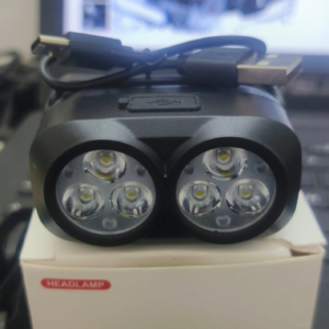 LINTERNA Minera cabeza con Sensor Movimiento Recargable Usb 6led