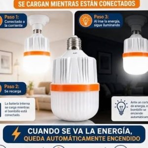 BOMBILLO emergencia recarcable 20w E27 ht-555